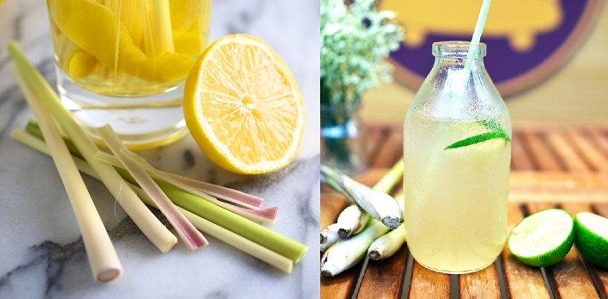 Nước detox từ chanh, sả